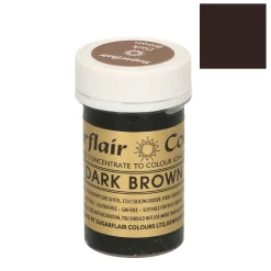 Colorante en Pasta Marrón Oscuro - 25 gr - Sugarflair