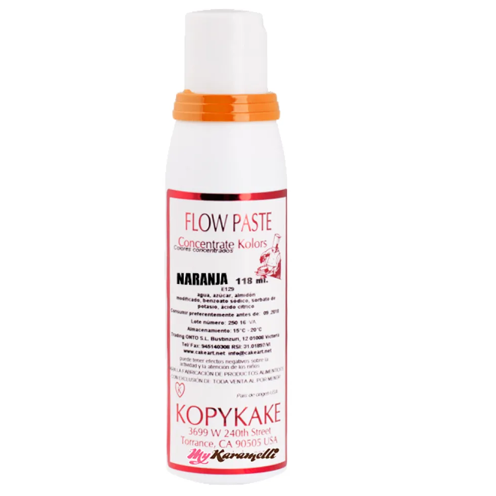 Colorante en pasta Naranja Kopykake 118 ml