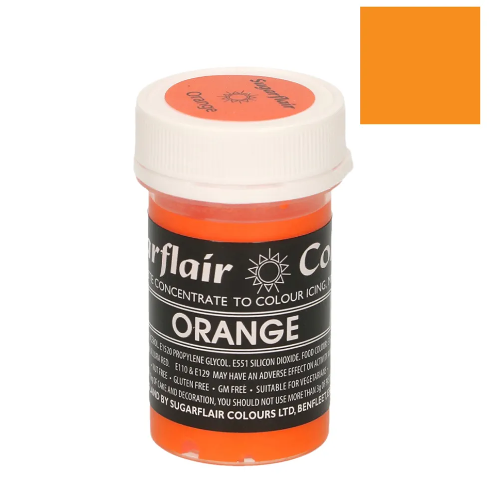 Colorante en Pasta Naranja Pastel 25 gr - Sugarflair