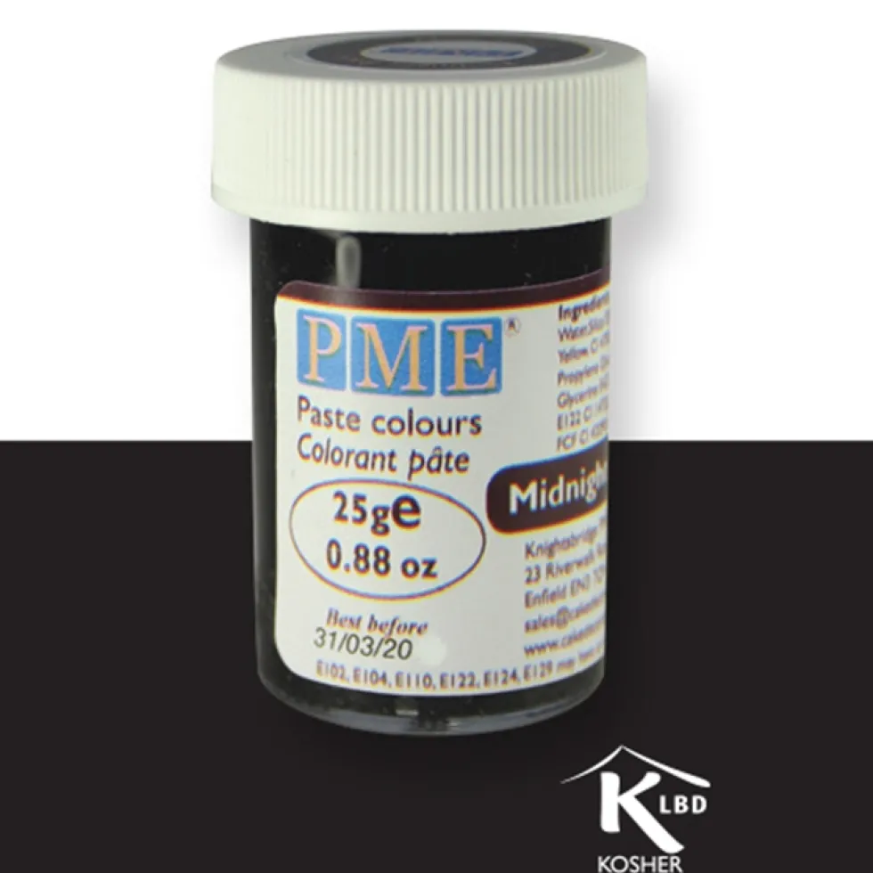 Colorante en Pasta Negro Medianoche 25 gr PME