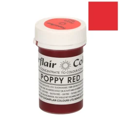 Colorante en Pasta Rojo Amapola 25 gr - Sugarflair