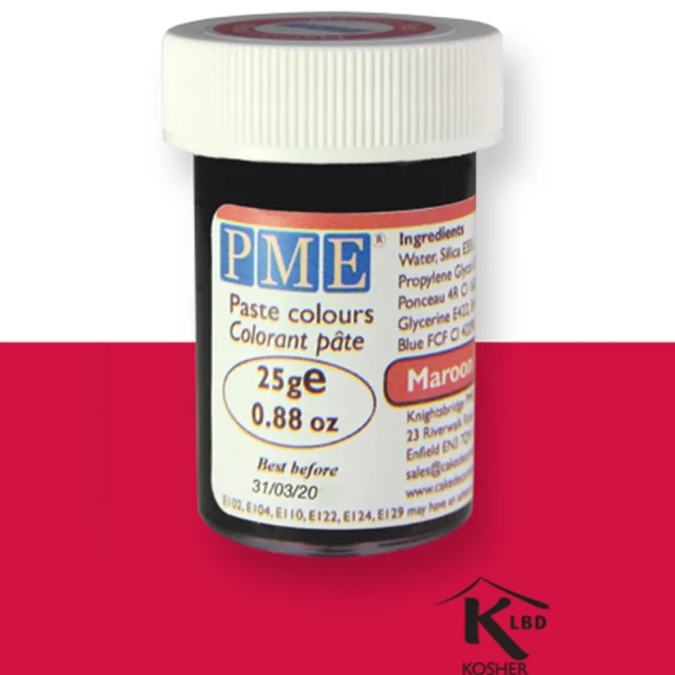 Colorante en Pasta Rojo Granate 25 gr PME
