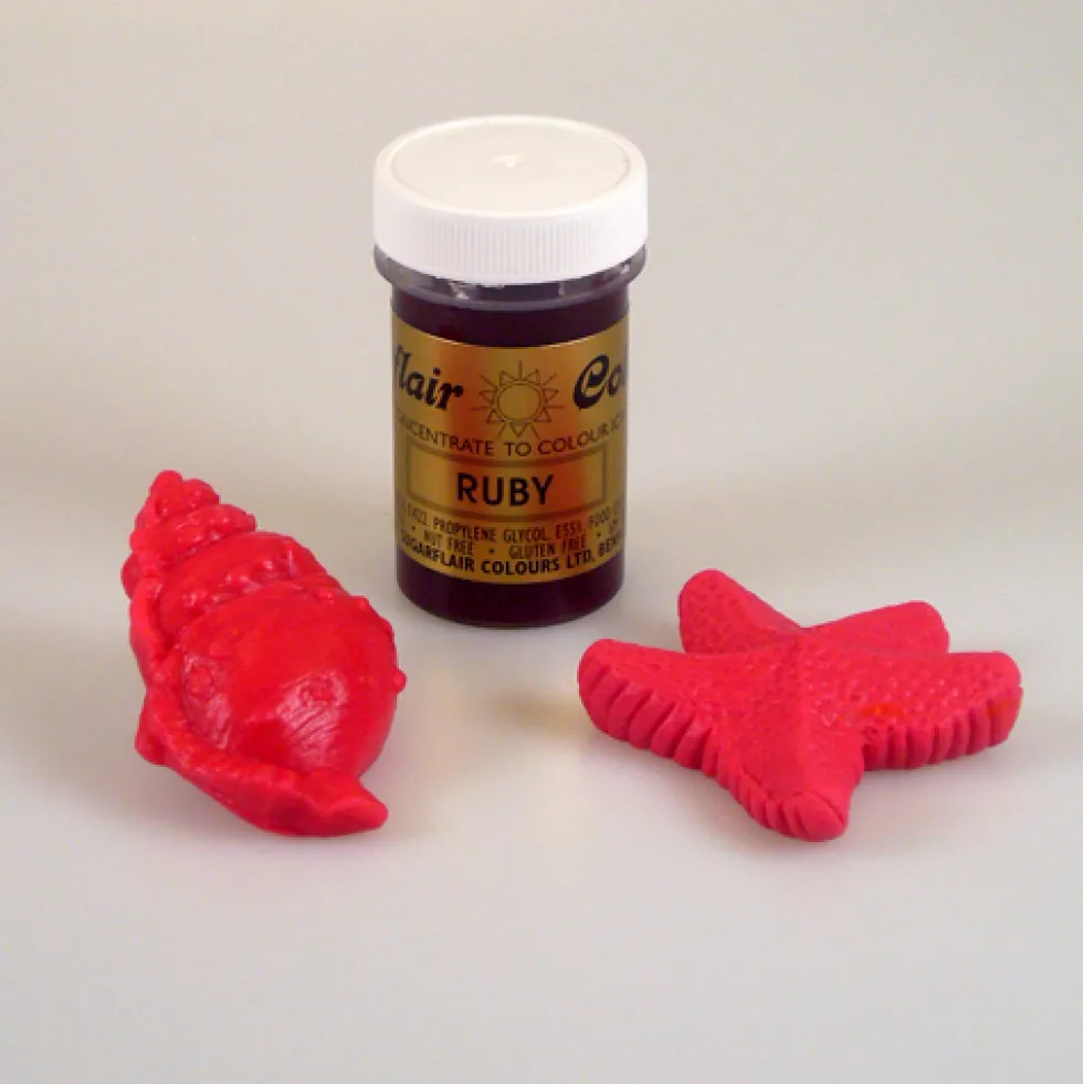 Colorante en Pasta Rojo Rubí 25 gr - Sugarflair