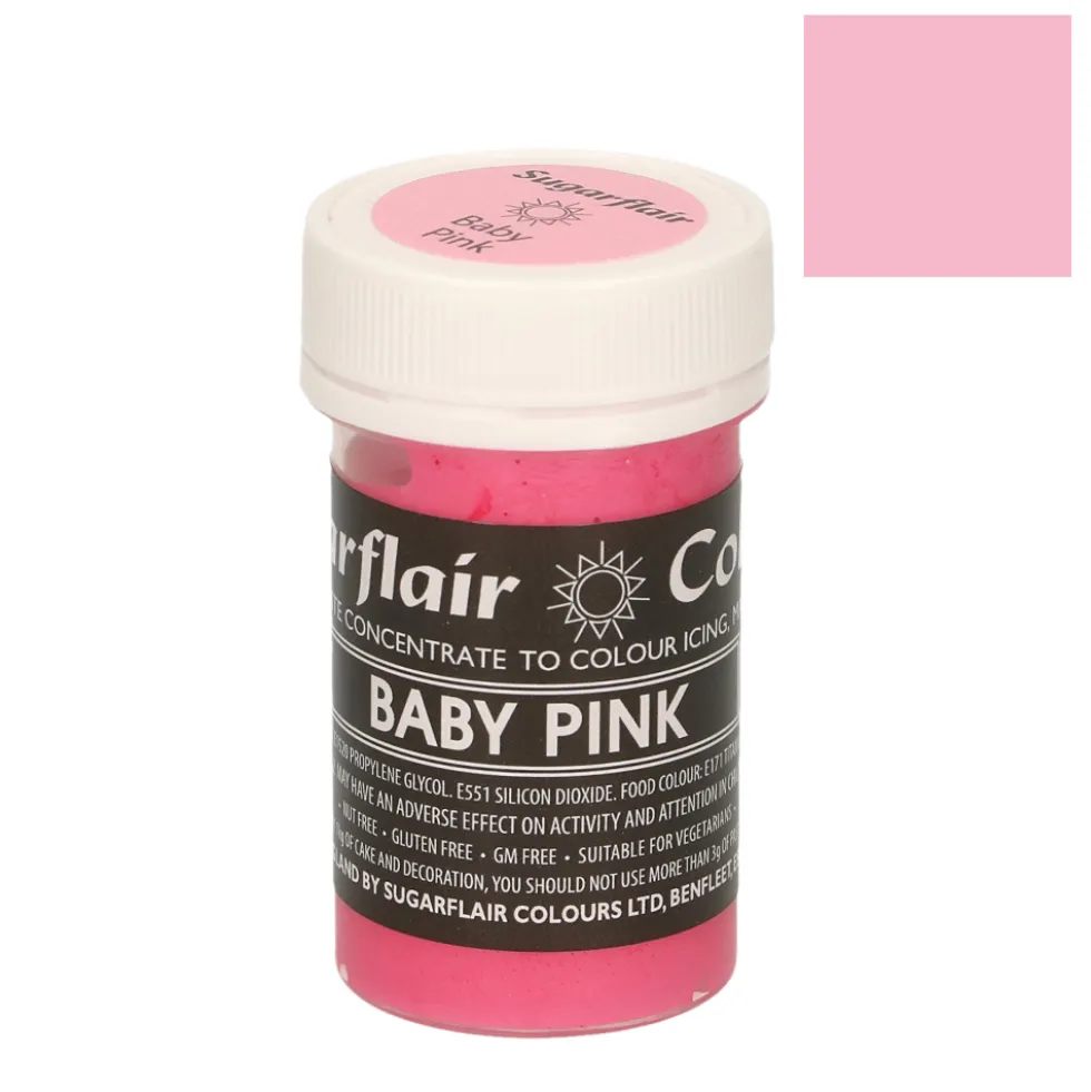 Colorante en Pasta Rosa Bebé Pastel 25 gr - Sugarflair