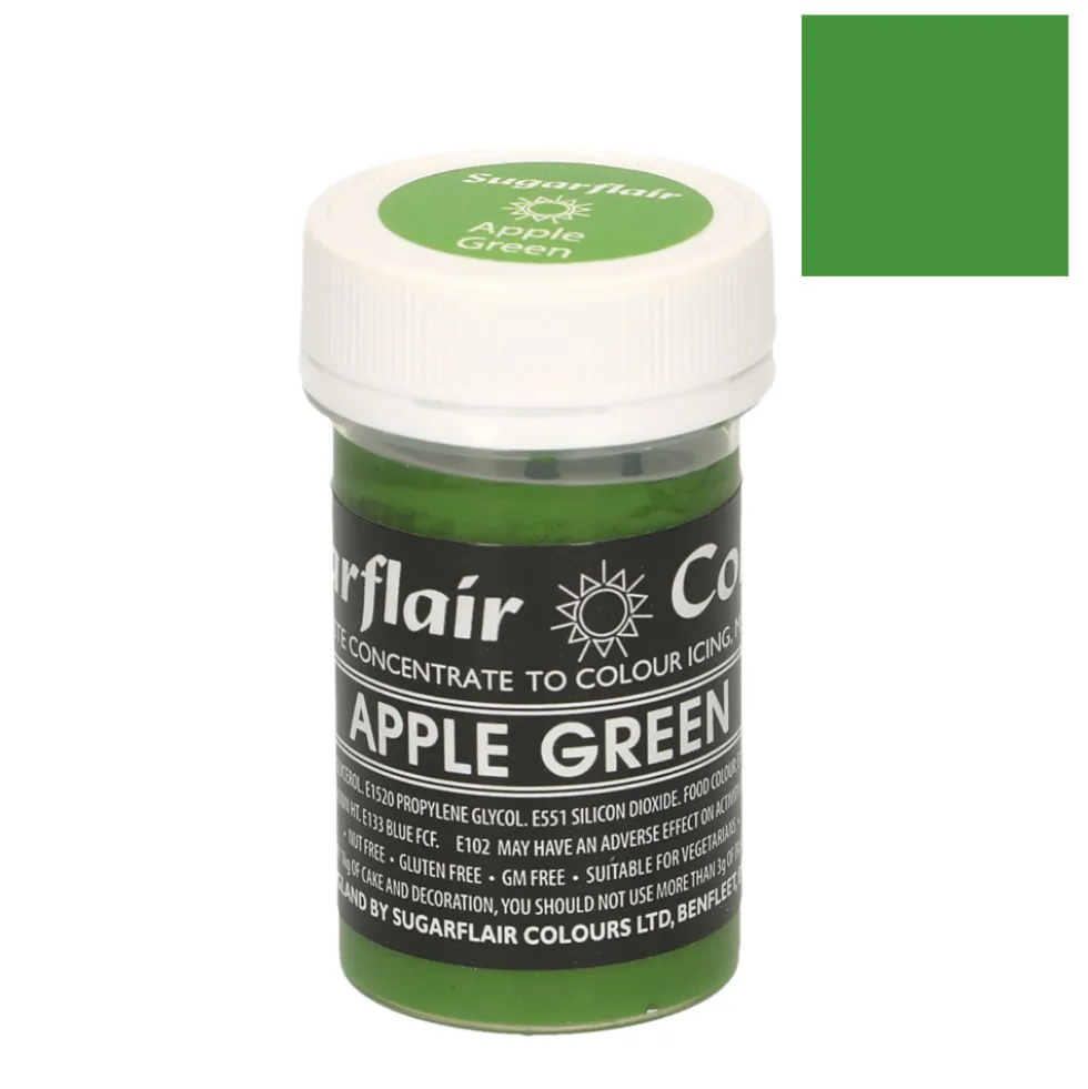 Colorante en Pasta Verde Manzana Pastel 25 gr - Sugarflair