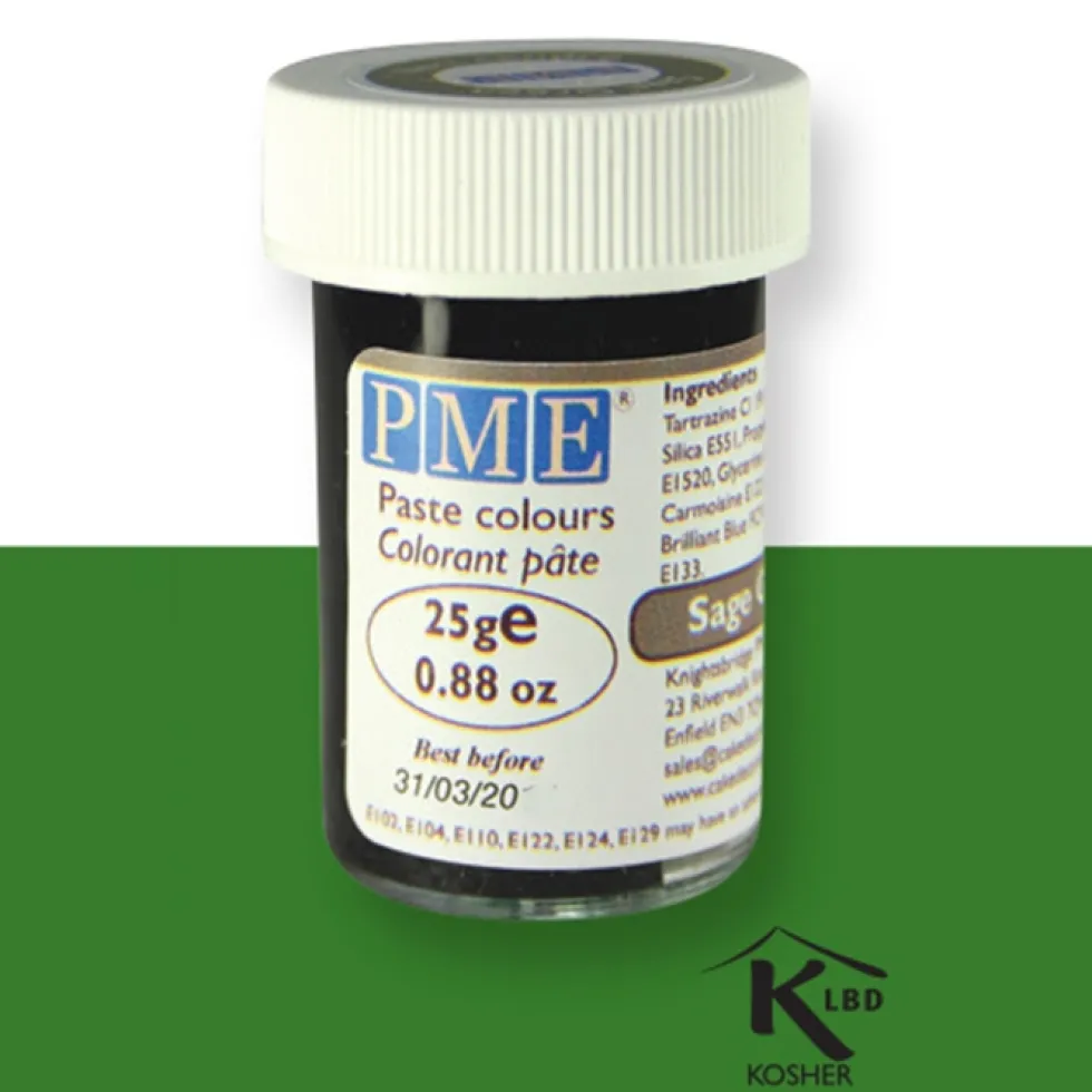Colorante en Pasta Verde Salvia 25 gr PME