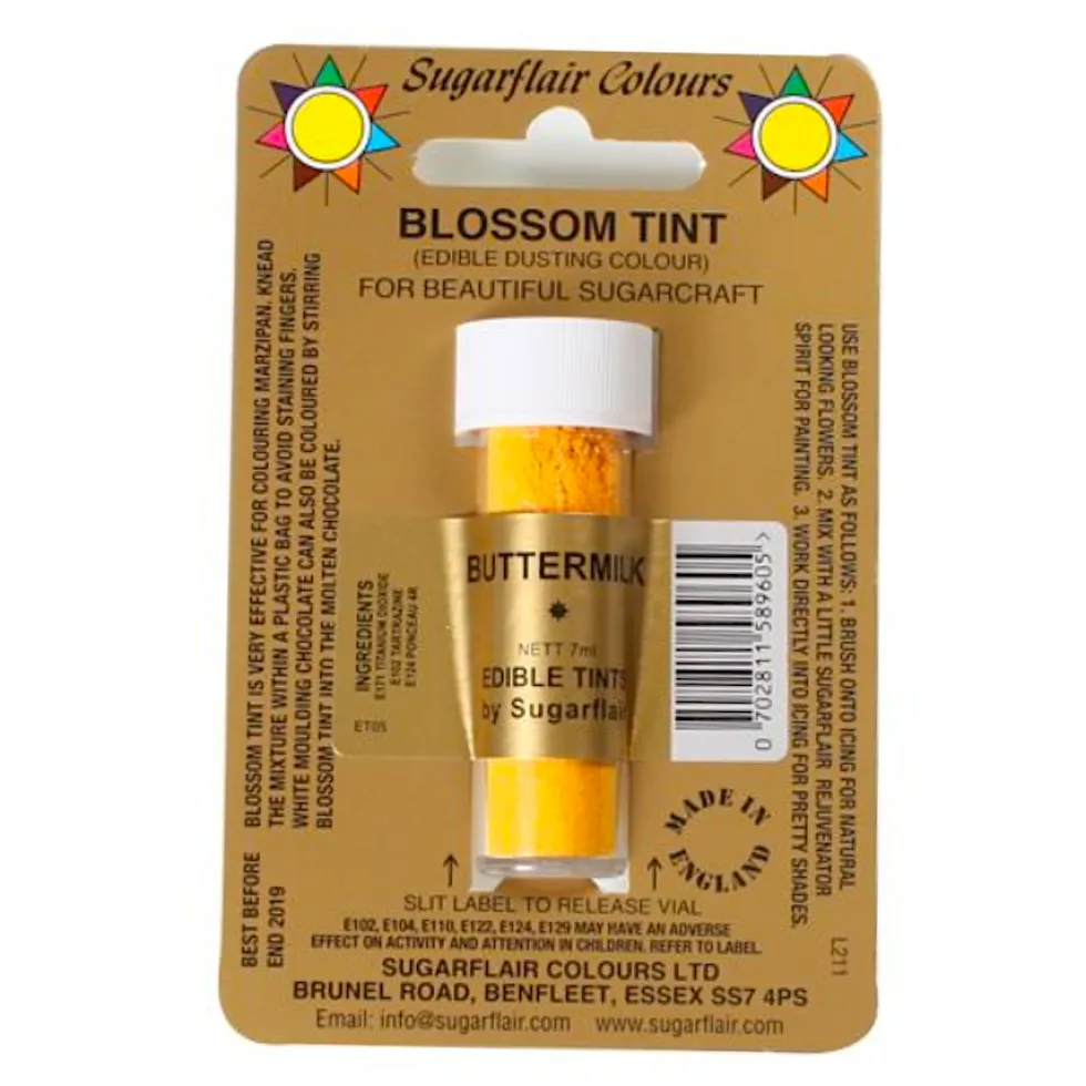 Colorante en Polvo Mate Buttermilk 7 ml - Sugarflair