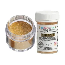 Colorante en Polvo Metalizado Oro Puro - Sugarflair