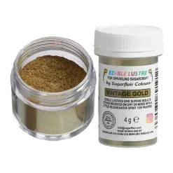 Colorante en Polvo Metalizado Oro Antiguo - Sugarflair