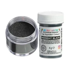 Colorante en Polvo Metalizado Negro 4 gr - Sugarflair