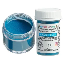 Colorante en Polvo Metalizado Azul Glaciar - Sugarflair