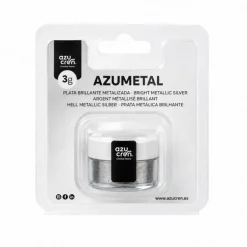 Colorante en Polvo Plata Brillante Metálica 3 gr - Azucren