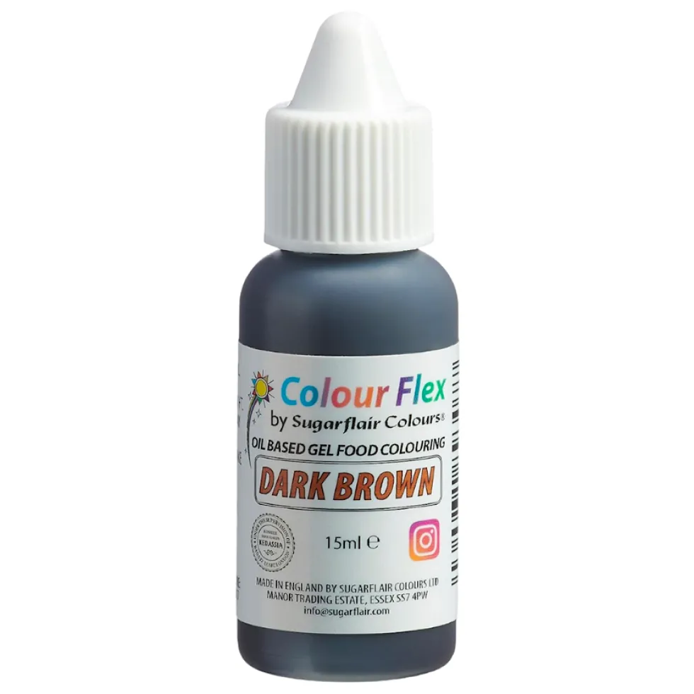 Colorante Liposoluble Marrón Oscuro 15 ml - Sugarflair