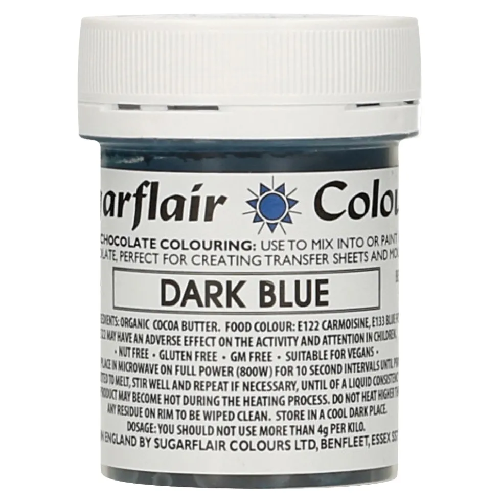 Colorante para Chocolate Azul Oscuro 35 gr - Sugarflair