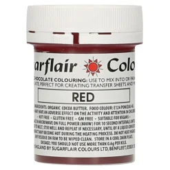 Colorante para Chocolate Rojo 35 gr - Sugarflair