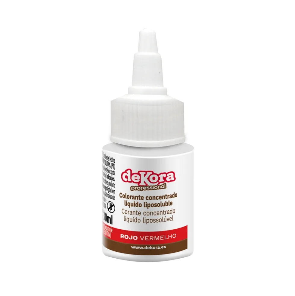 Colorante para Chocolate Rojo 30 ml - DEKORA