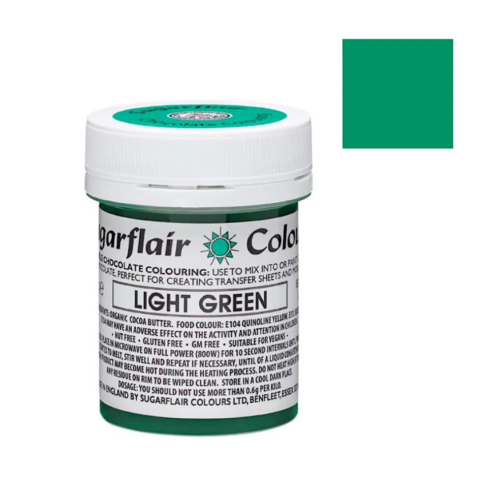 Colorante para Chocolate Verde Claro 35 gr - Sugarflair