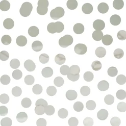 Confeti Círculos Plateados