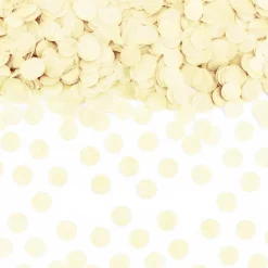 Confeti de Papel Círculo Amarillo Pastel 15 gr
