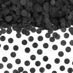 Confeti de Papel Círculo Negro 15 gr