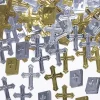 Confeti Metalizado Cruces y Biblias
