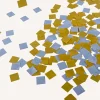 Confetti Cuadrado Color Dorado y Plateado