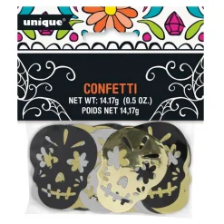Confetti Día de los Muertos Metalizado