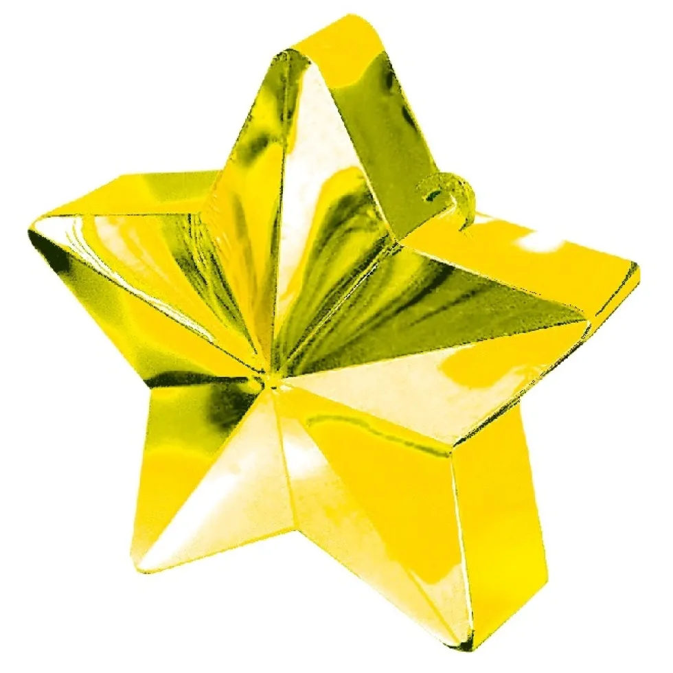 Contrapeso para globos estrella metalizada Dorada