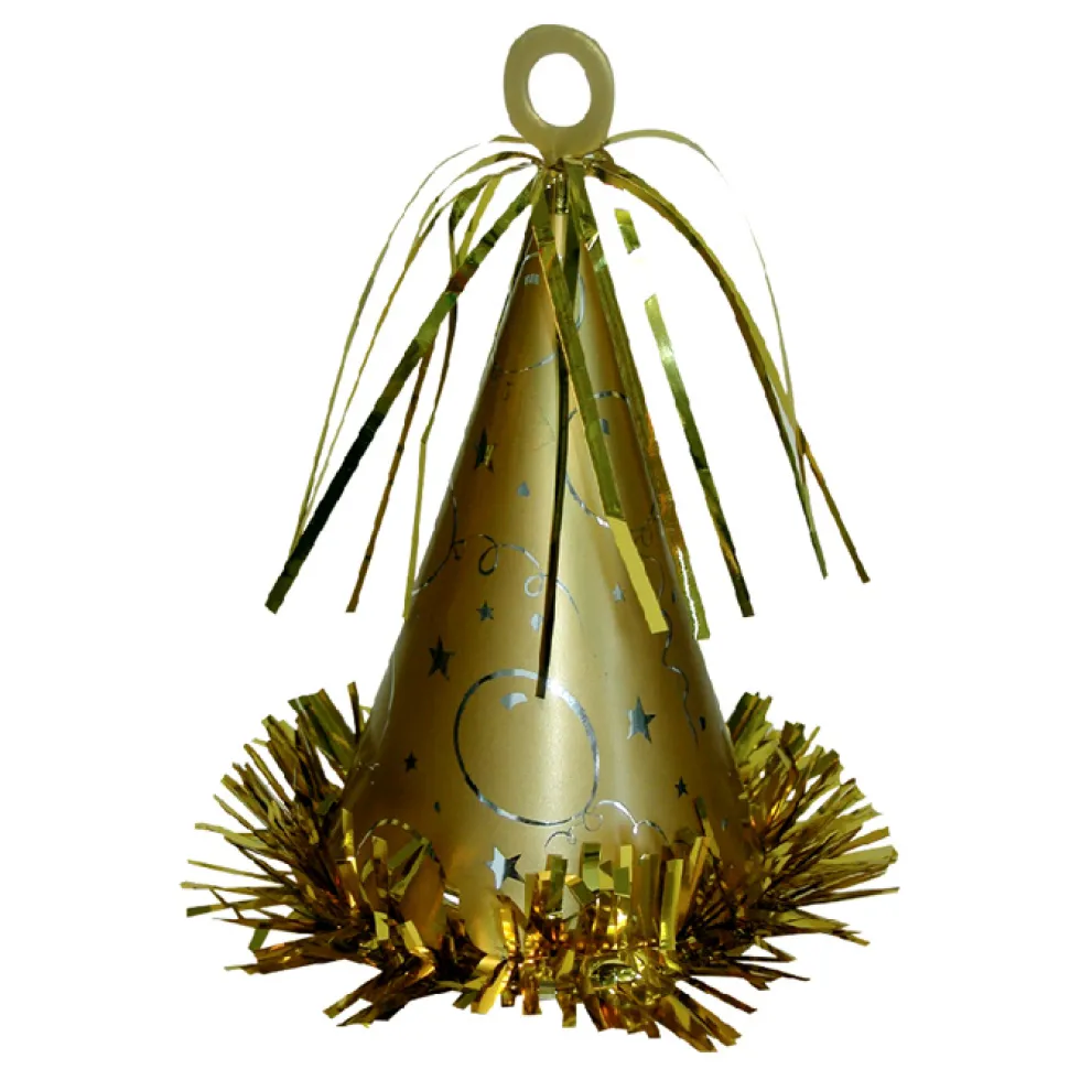 Contrapeso para Globos Gorro Dorado