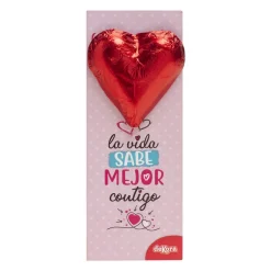 Corazón de Chocolate con Marcapáginas 25 gr