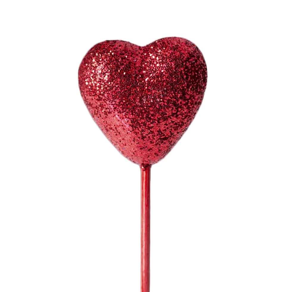 Corazón rojo para decorar tartas y dulces