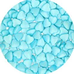 Corazones de Azúcar Color Azul 80 gr