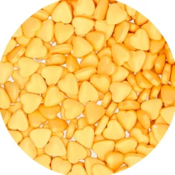Corazones de Azúcar Color Oro 80 gr