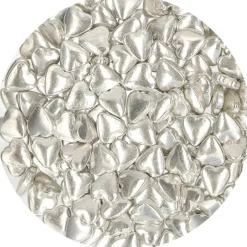 Corazones de Azúcar Color Plata 80 gr