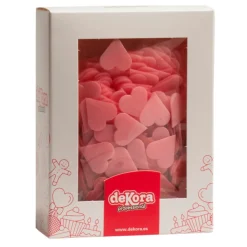 Corazones de Oblea Rojos y Rosas 495 ud