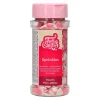 Corazones Rosas y Blancos de Azúcar 60 gr - FunCakes