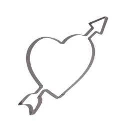 Cortador Corazón con Flecha Grande