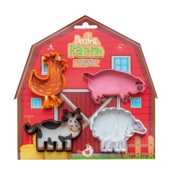 Cortadores Animales de la Granja 4 ud