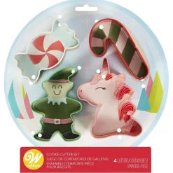 Cortadores de galletas Navidad 4 unidades