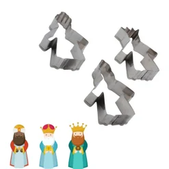 Cortadores de Galletas Reyes Magos 3 ud