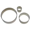 Cortadores Redondos Acero Inoxidable 3 ud
