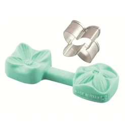 Cortador Mini Flor Lila con Molde Texturizador