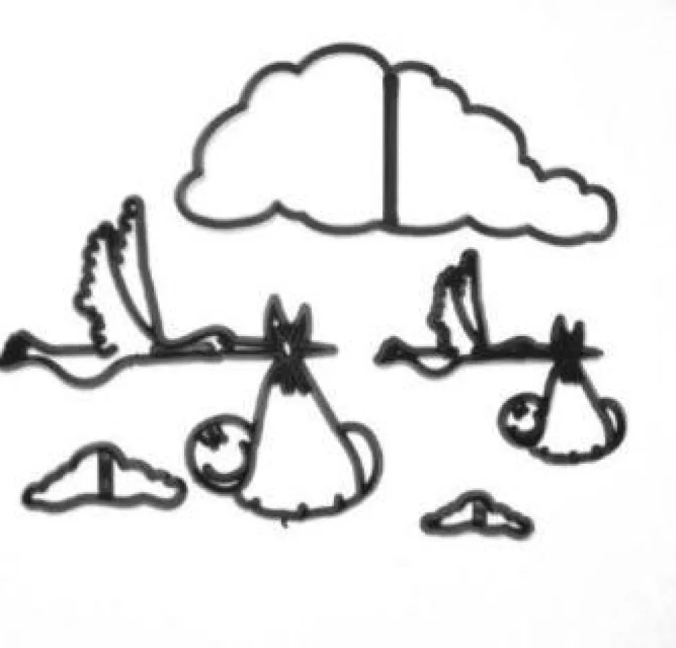 Cortador Patchwork Stork & Baby