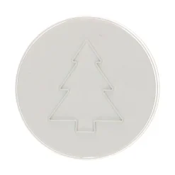 Cortador + Sello para Galletas Árbol Navidad 7,5 cm