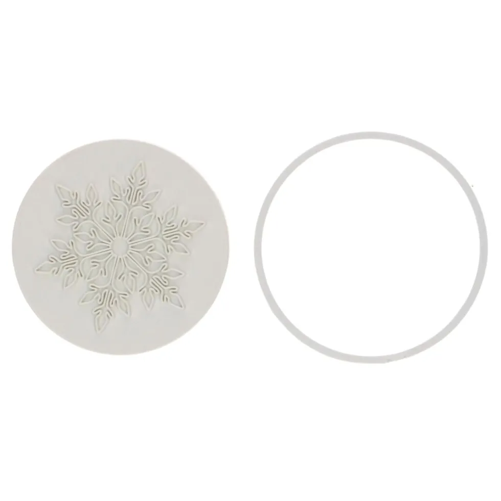 Cortador + Sello para Galletas Copo de Nieve - Wilton