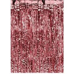 Cortina para Fiestas Rojo Metalizado