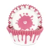 Cápsulas Cupcake Goteo Rosa 50 ud - House of Marie