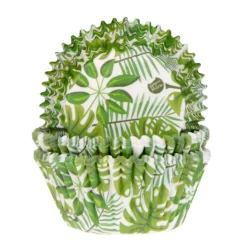 Cápsulas Cupcake Hojas Verdes 50 ud - House of Marie