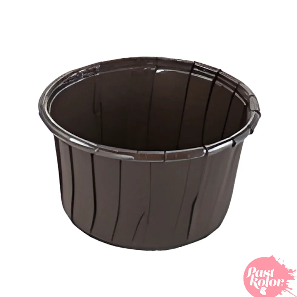 Cápsulas Cupcake Horneables Borde Reforzado Marrón Oscuro 50 Ud