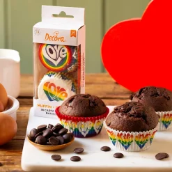 Cápsulas Cupcakes Arcoiris Love 36 ud - Decora